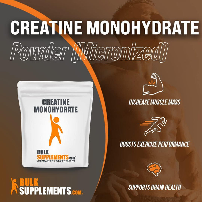 BulkSupplements.com Creatine Monohydrate Powder - Creatine Powder - Muscle Building Supplements - Creatine Supplements - Pre Workout Women - Micronized Creatine (500 Grams - 1.1 lbs)