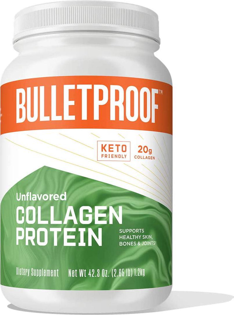 Bulletproof Collagen Protein Powder, Unflavored, Grass Fed Collagen Peptides and Amino Acids for Healthy Skin, Bones and Joints, 18g Protein, 42.3 Ounces