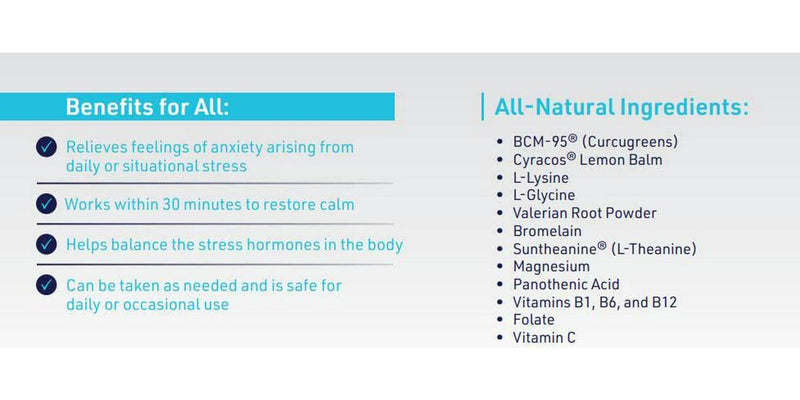 CALMPOSURE | Relieve Situational Stress and Anxious Feelings | All-Natural and Side-Effect Free | Take Before or During Stressful Situations