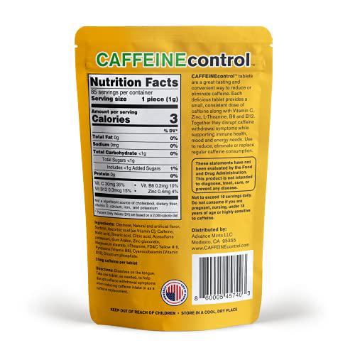 Caffeine Control Get Energy and Focus from A Sweet Tablet That Breaks Your Caffeine Addiction The Fast and Easy Way.