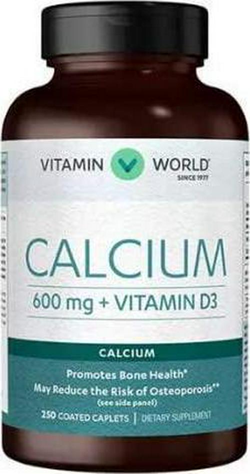 Calcium 600mg + Vitamin D3 250 Coated caplets
