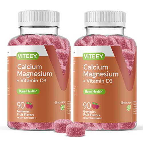 Calcium Magnesium with Vitamin D3 Gummies 90 Count 2 Pack