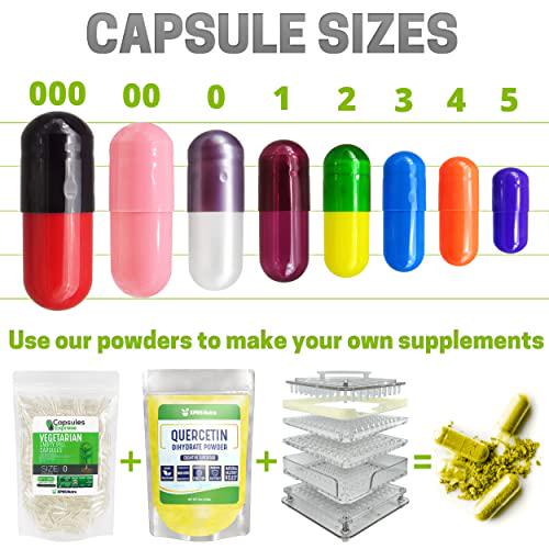 Capsules Express- Size 3 Purple Carrot Empty Vegan Capsules - Vegetarian/Vegetable Pill Capsule - DIY Powder Filling (100)