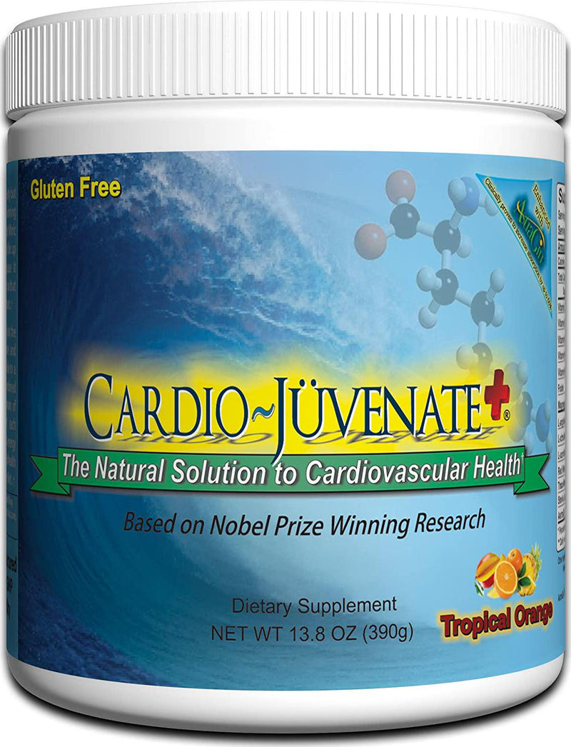 Cardio Juvenate Plus Tropical Orange Cardio Health Formula: Nitric Oxide Supplement 5000mg L-arginine, 1000mg L-citrulline, 1000mg L-carnitine per Serving to Support Heart Health and Blood Pressure