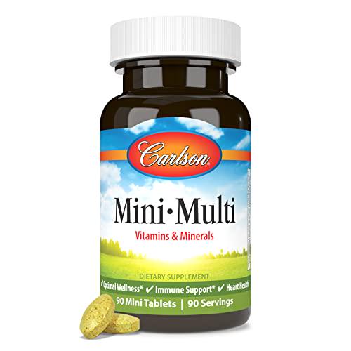Carlson Mini-Multi, Essential Vitamins and Minerals, 90 Small Tablets