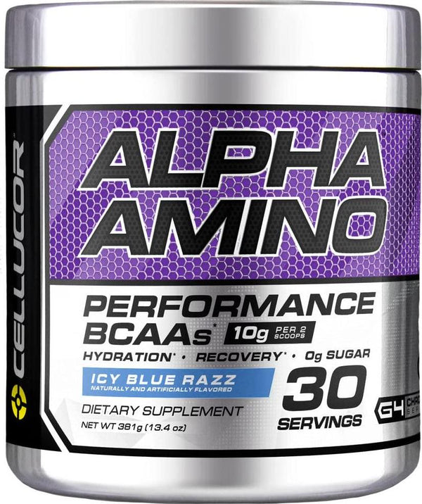 Cellucor, Alpha Amino Performance BCAAs, Icy Blue Razz, 30 Servings