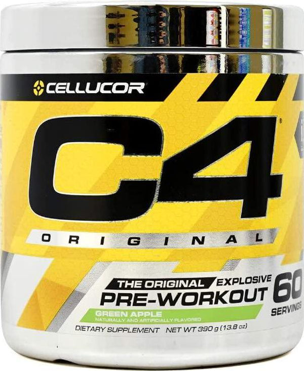 Cellucor ID Series C4 Pre Workout Original Green Apple Dietary Supplement 60 Servings