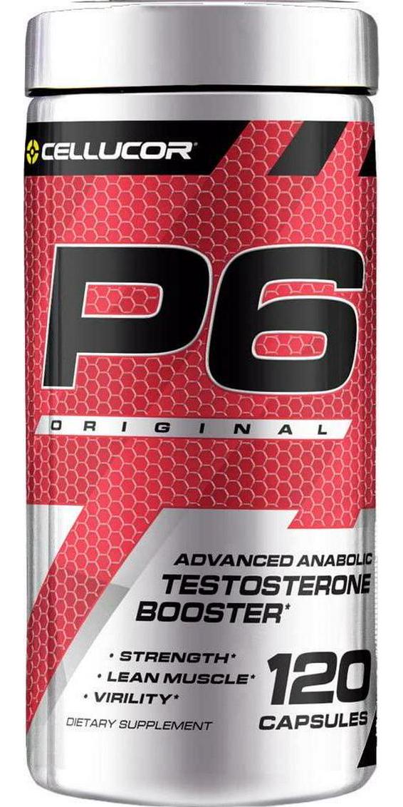 Cellucor P6 Original Testosterone Booster for Men, Build Advanced Anabolic Strength and Lean Muscle, Boost Energy Performance, Increase Virility Support, 120 Capsules