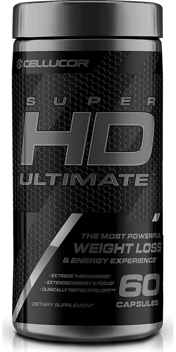 Cellucor SuperHD Ultimate Thermogenic Fat Burner and Weight Loss Supplement with Caffeine and Natural Metabolism Boosters, 60 Capsules
