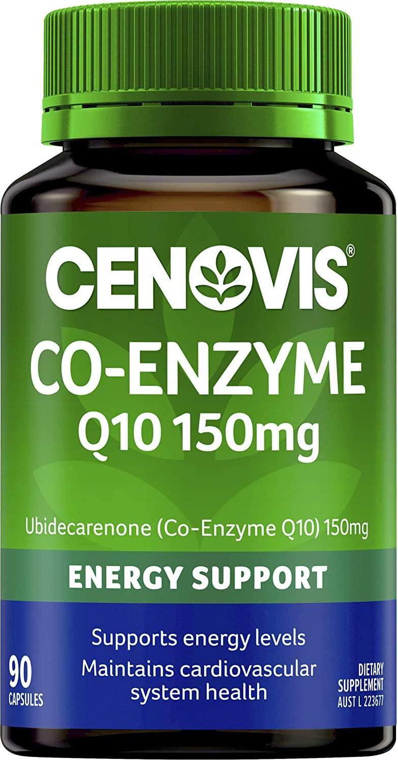 Cenovis Co-Enzyme Q10 150mg - A Powerful Antioxidant - Supports Energy Levels - Supports Heart Health, 90 Capsules
