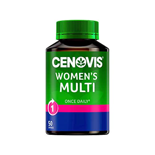 Cenovis Women's Multivitamin for Energy - comprehensive formula - supports energy levels and maintains hair health, Multi Vitamin 50 Capsules