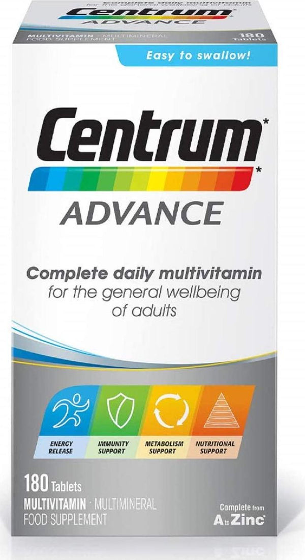 Centrum Advance Multivitamin and Mineral Tablets, Pack of 180
