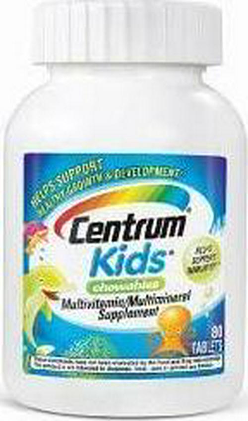 Centrum Kids Chewables Multivitamin/Multimineral Tablets, 80 count (Pack of 3)