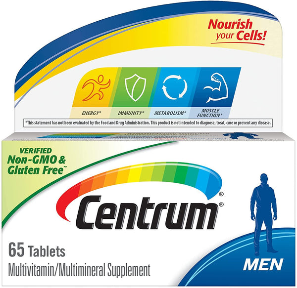 Centrum Multivitamin for Men, Multivitamin/Multimineral Supplement with Vitamin D3, B Vitamins and Antioxidants - 65 Count