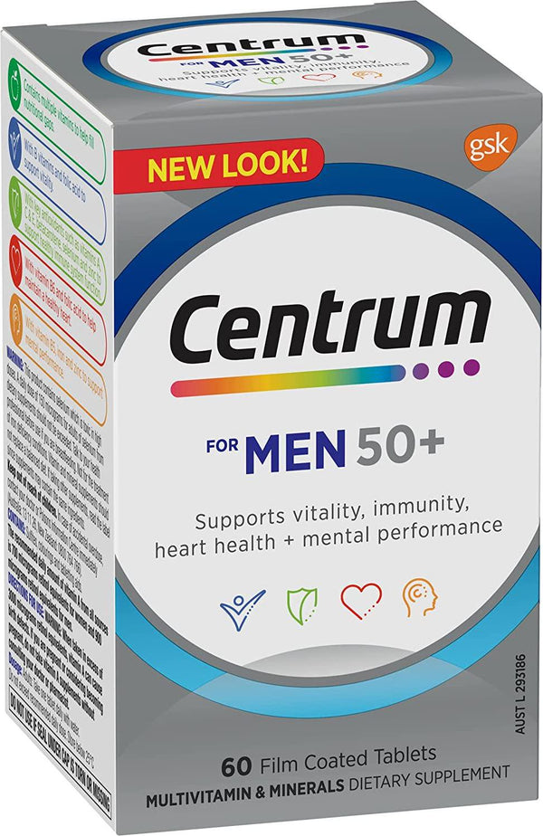 Centrum Multivitamin Tablets for 50+ Men&#039;s, 60 Count