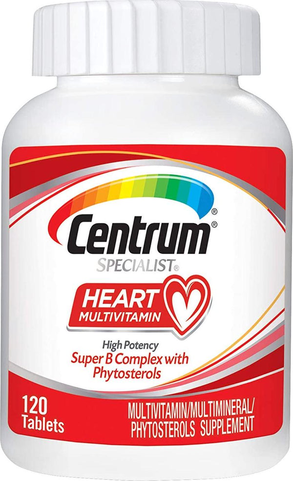 Centrum Specialist Heart Complete Multivitamin Supplement (120Count Tablets)