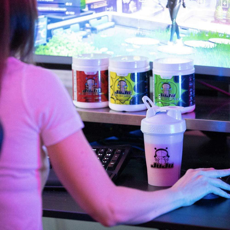 Cherry Bomb Tub - Juju Professional Grade Gaming Energy Drink Mix  -  Healthy Supplement Increases Focus, Energy, Reaction time, Eye Health. Natural Caffeine, nootropics, Vitamins. Sugar-Free, Keto.