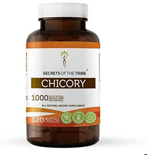 Chicory 120 Capsules, 500 mg, Organic Chicory (Cichorium Intybus) Dried Root (120 Capsules)
