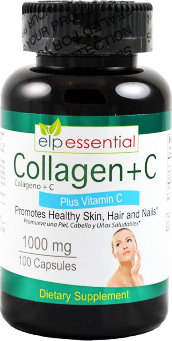 Collagen + C Type Collagen Plus Vitamin C, 100 Capsules 1000mg