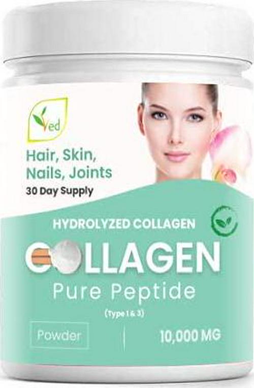 Collagen Peptides Powder Supplement, Support Joint, Bone, Skin, Muscles, Hair, Nail Growth, Keto, Paleo Friendly, Gluten, Dairy Free, Weight Loss, Unflavored 300G Powder