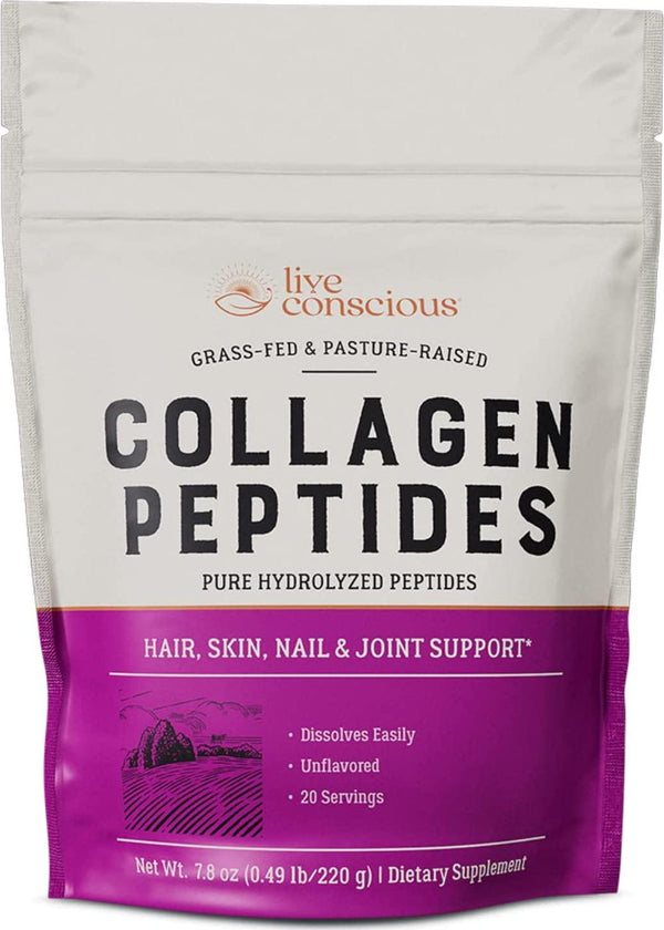 Collagen Peptides by Live Conscious - 20 Servings, 7.8 oz