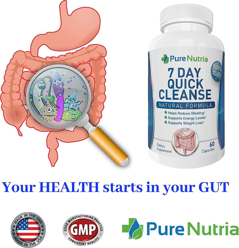 Colon 7 Day Cleanse - Supports Healthy Bowel Movements - Colon Cleanse Detox - Constipation Relief Supplement - Non GMO