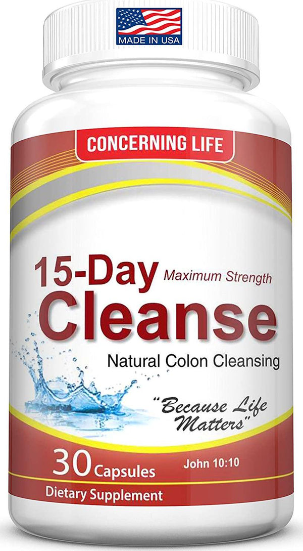 Colon Cleanse Detox for Weight Loss - Natural 15-Day Colon Cleansing Body Detox - Supports Healthy Bowel Movements - Increases Energy and Alleviates Bloating - Probiotic for Constipation Relief