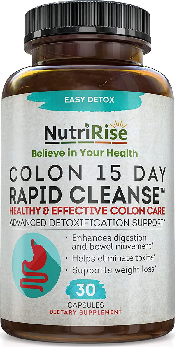 Colon Cleanser Detox for Weight Loss. 15 Day Fast-Acting Extra-Strength Cleanse with Probiotic and Natural Laxatives for Constipation Relief and Bloating Support. 30 Detox Pills to Detoxify and Boost Energy