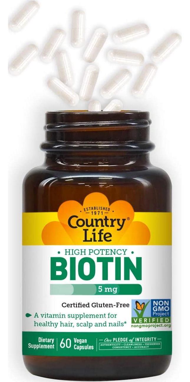 Country Life BioTin High Potency, 5 Mg, 60 Count