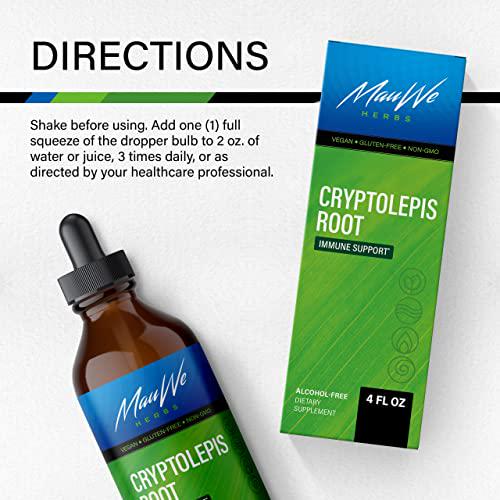 Cryptolepis Tincture Alcohol-Free Liquid Extract, Cryptolepis Root (Cryptolepis Sanguinolenta) (4 FL OZ Prime)