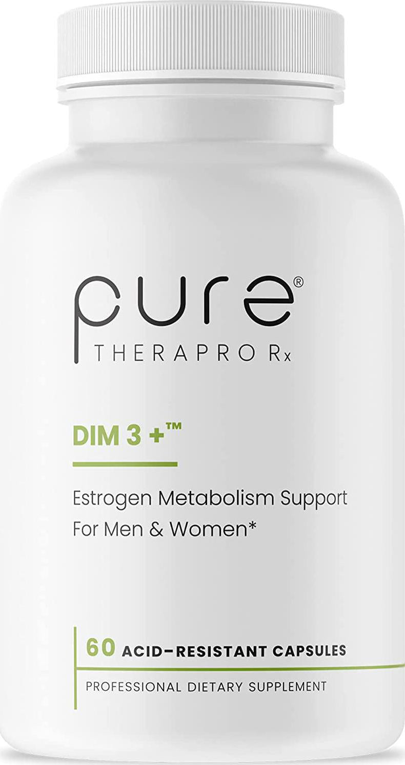 DIM 3 + (2 Month Supply) 60 Vegan Caps | DIM-200mg, Curcumin-250mg and BioPerine-2.5mg | Supports Healthy Estrogen Metabolism in Men and Women | Natural Aromatase Inhibitor | Pharmaceutical Grade