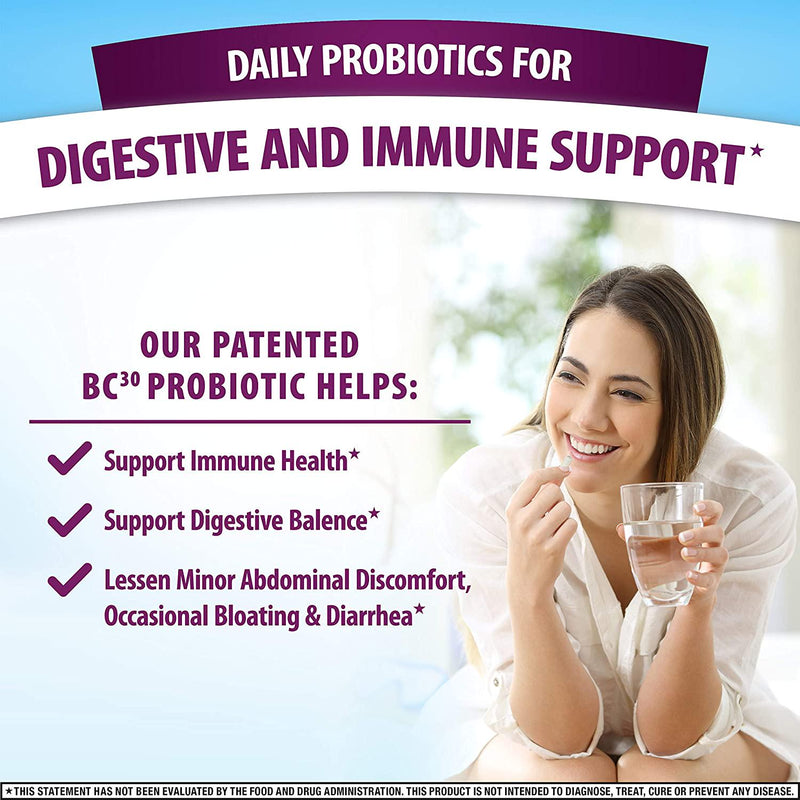 Daily Probiotic Capsule - Digestive Advantage (50 count in a box), Survives 100x Better Than Regular 50 Billion CFU, Lessen Minor Abdominal Discomfort, Bloating and Occasional Diarrhea