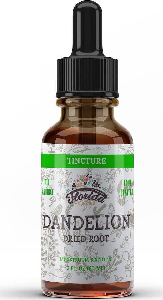 Dandelion Root Tincture Organic Dandelion Extract (Taraxacum Officinale) Health Supplement, Non-GMO in Cold-Pressed Organic Vegetable Glycerin 2 oz, 685 mg