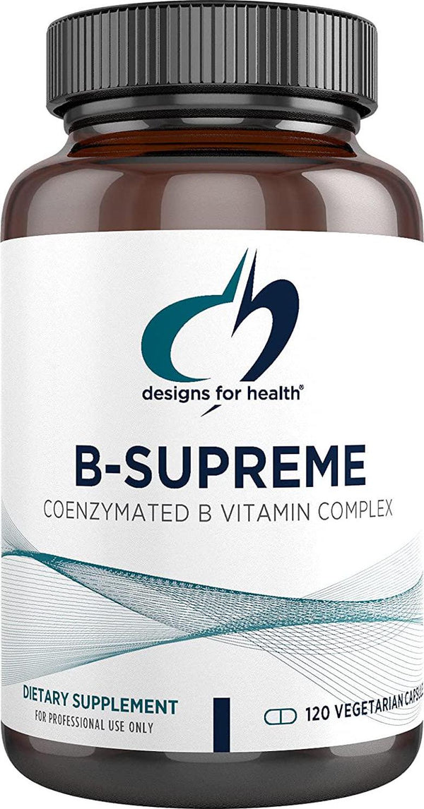 Designs for Health - B-Supreme B Vitamin Combination Formula, 120 Vegetarian Capsules