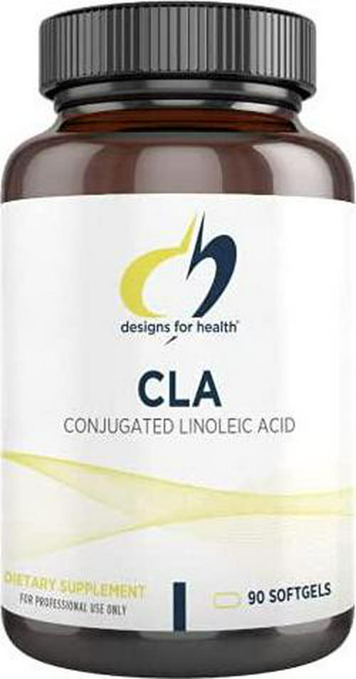 Designs for Health CLA Softgels - 780mg Conjugated Linoleic Acid Supplement from Safflower Oil - Non-GMO (90 Softgels)
