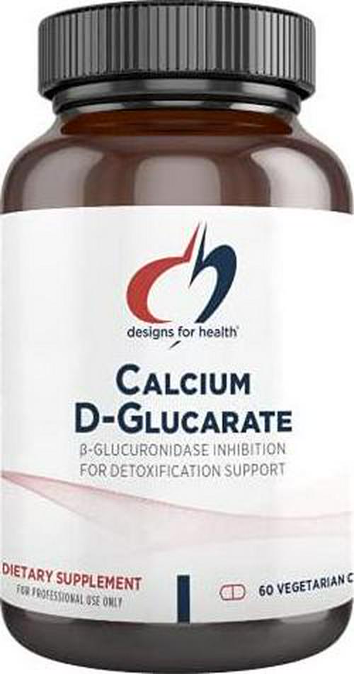 Designs for Health Calcium D-Glucarate - 1200mg CDG for Liver Support - Detoxification + Healthy Hormone Metabolism Support Supplement for Men + Women - Non-GMO, Soy-Free (60 Capsules)