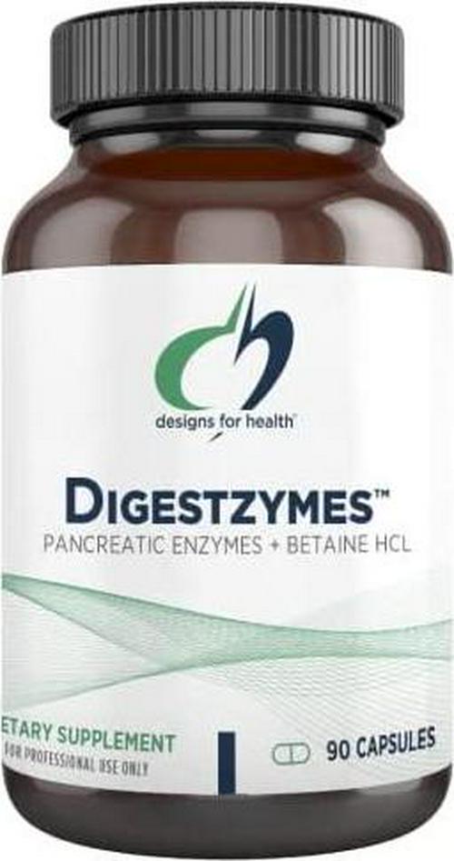 Designs for Health - Digestzymes Digestive Enzymes with Betaine HCL to Support Optimal Digestion, 90 Vegetarian Capsules