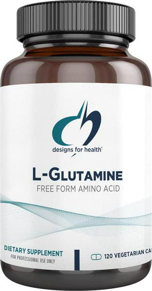 Designs for Health L Glutamine Capsules - 850mg Vegetarian Amino Acids Supplement to Support Muscle Recovery, Digestive, Immune + Gut Health - Non-GMO + Gluten Free (120 Capsules)