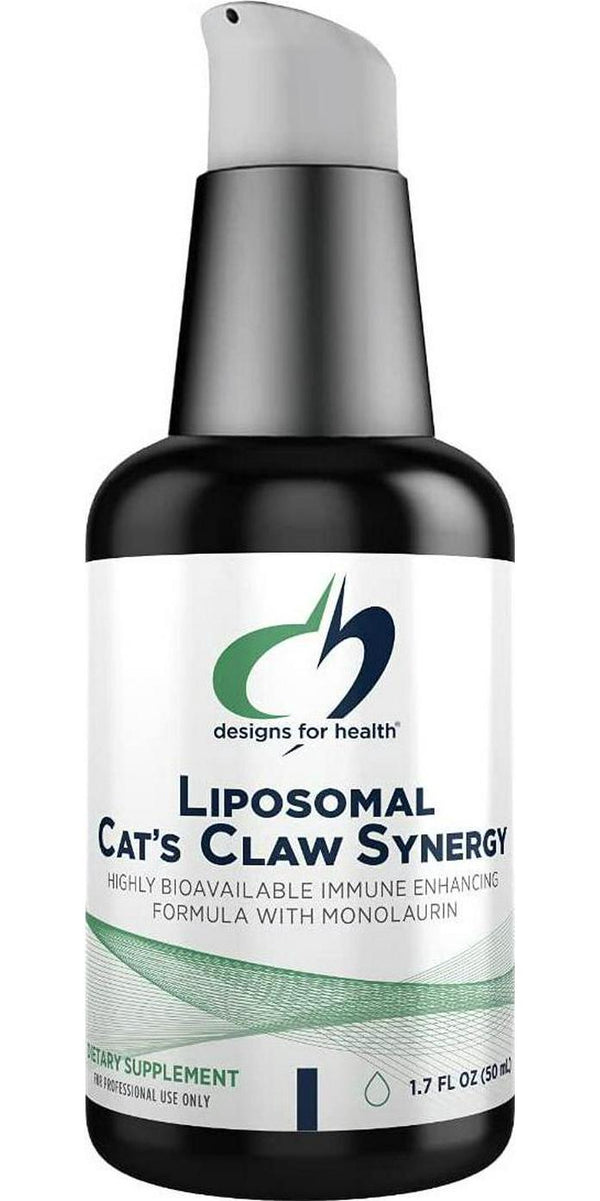 Designs for Health Liposomal Cat's Claw Synergy - Liquid Immune Support Supplement Cats Claw Extract, Vitamin D + Monolaurin - Superior Absorption, Soy Free (50 Servings / 1.7 Fl Oz)