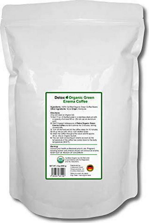 Detox Organic Green Enema Coffee (4.4 Pound Value Pack) - Germany's No.1 for Therapy (Gerson), Weight Loss, Detox and Cleansing