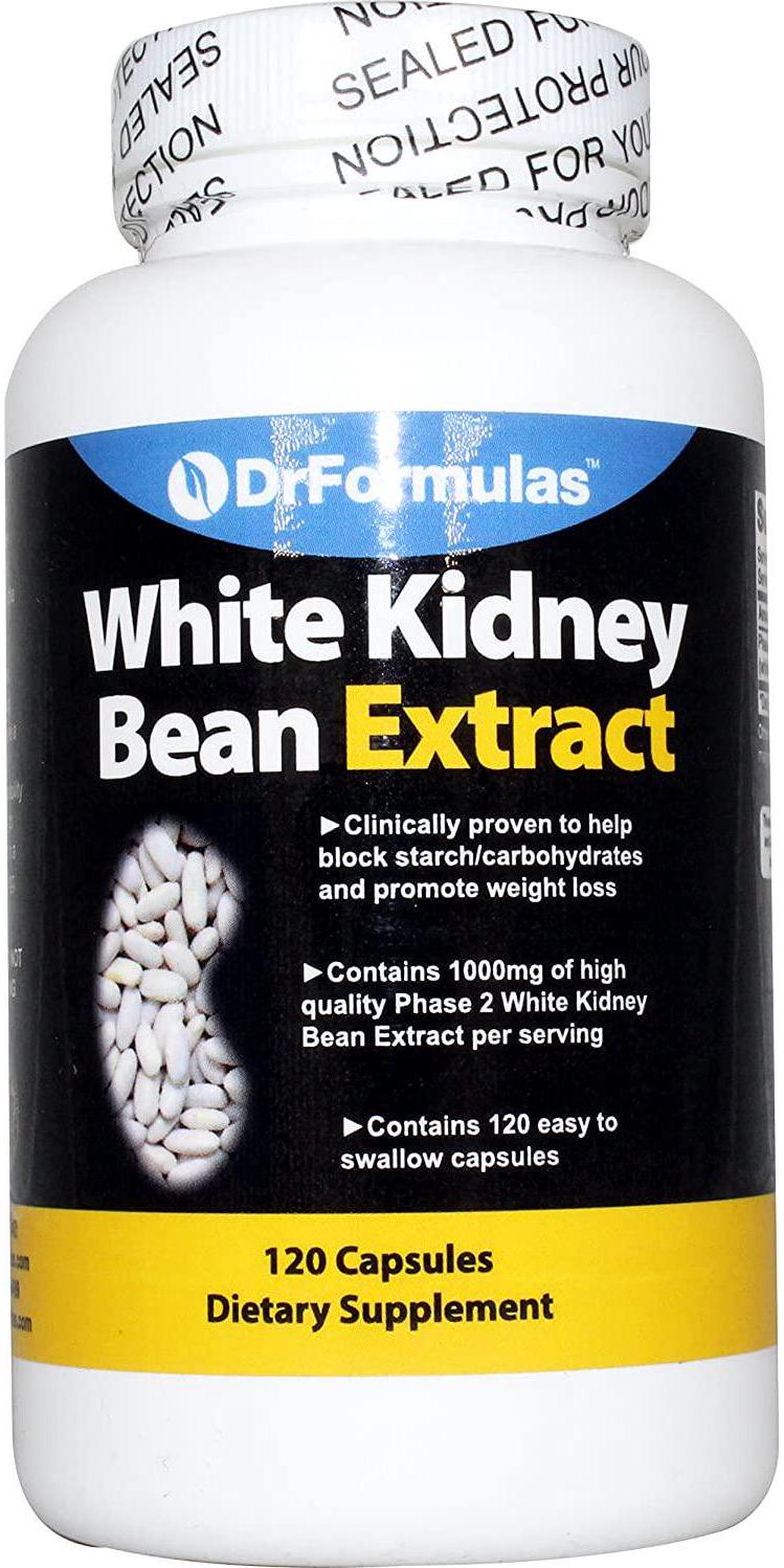 DrFormulas White Kidney Bean Extract Carb Blocker and Appetite Suppressant / Control | Weight Loss Pills for Women and Men Supplements, 1000 mg 120 Capsules