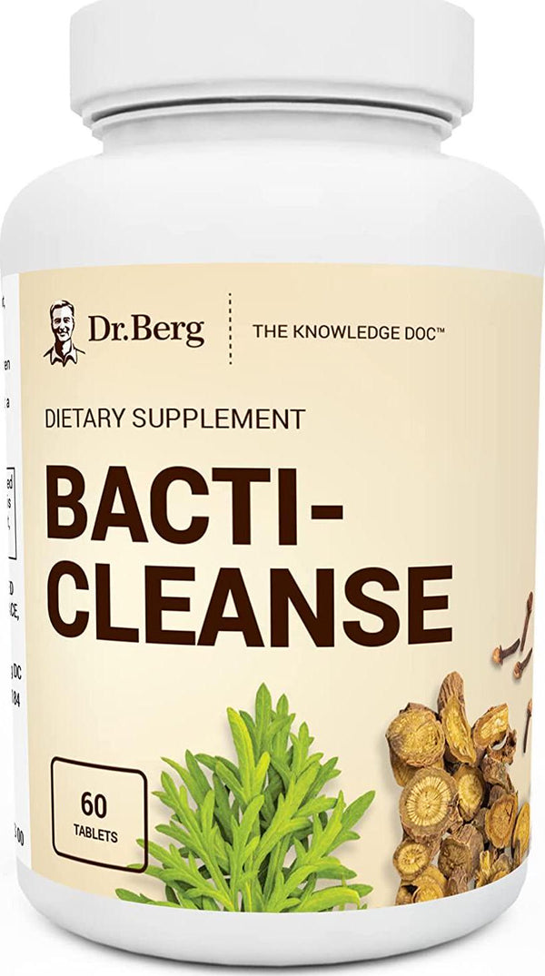 Dr. Berg&#039;s Bacti-Cleanse - 8in1 Immune Booster Supplements with Digestive and Inflammation Support Formula - Natural Phytonutrients Minerals and Rich in Antioxidants w/ Vitamin D3 and Zinc - 60 Capsules