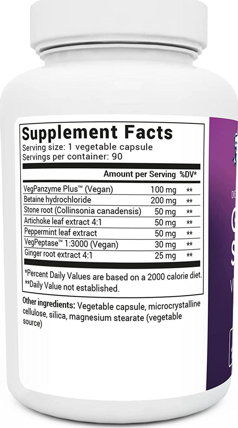 Dr. Berg's Gallbladder Support Supplements Vegan Formula - Contains Plant-Based Enzymes for Relief of Bloating, Constipation, and Gas - Better Digestion and Normal Bile Levels - 90 Vegetarian Capsules