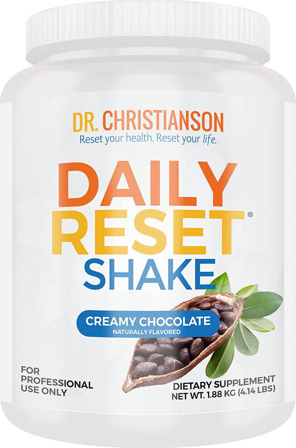 Dr. Christianson Daily Reset Shake - Chocolate Protein Milkshake with Essential Micronutrients for Metabolism Reset Diet, Delicious Breakfast and Meal Replacement (4.14 Pounds)
