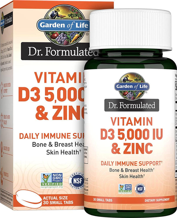 Dr. Formulated Vitamin D3 5,000 IU and Zinc 30ct