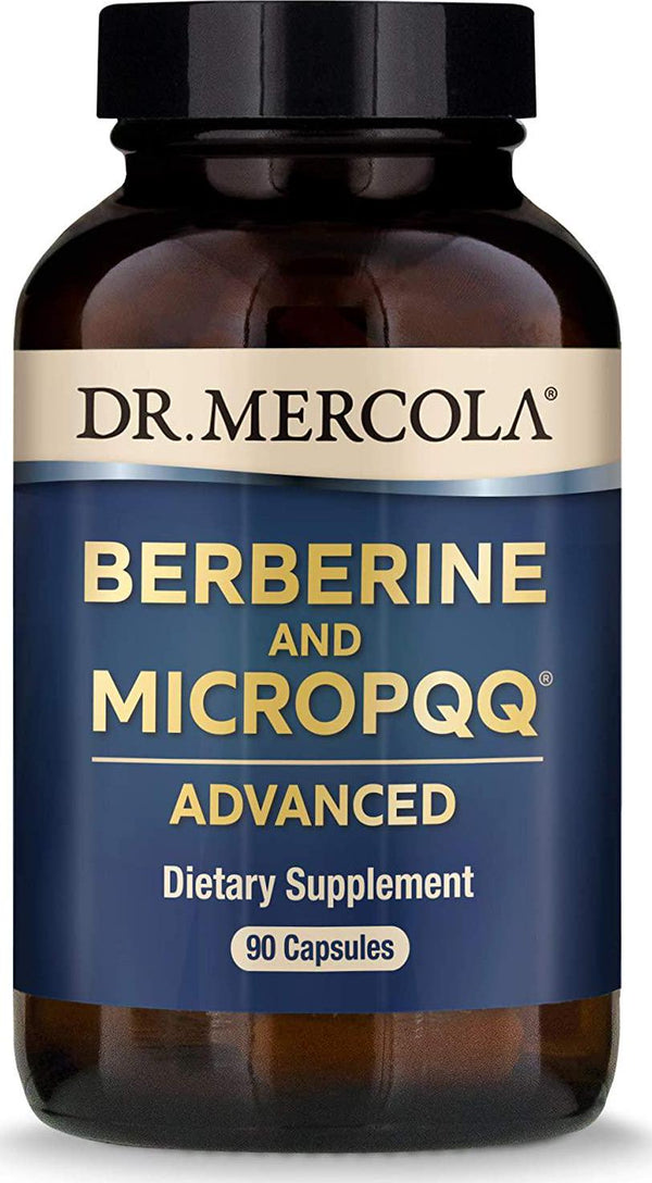Dr. Mercola, Berberine and MircoPQQ Advanced, 90 Servings (90 Capsules), Non GMO, Soy-Free, Gluten-Free