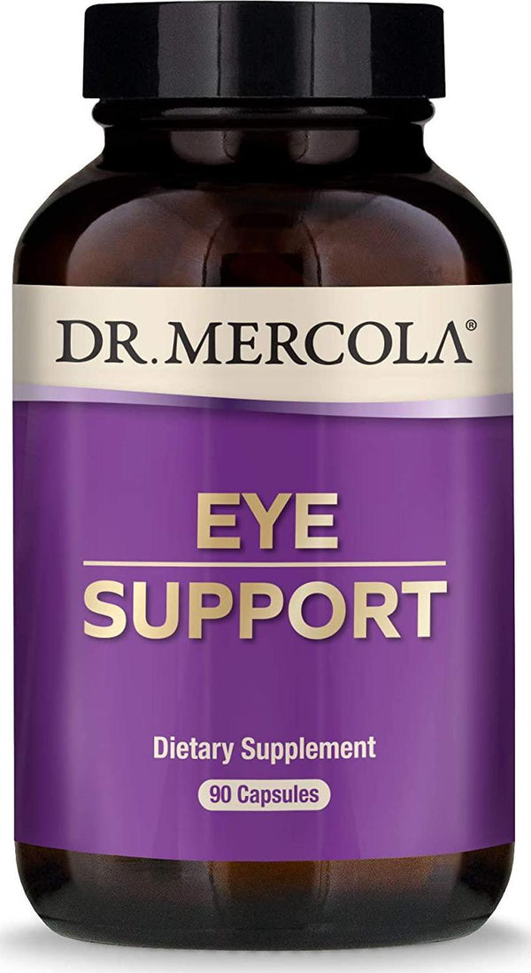 Dr. Mercola, Eye Support with 10 mg of Lutein Dietary Supplement, 90 Servings (90 Capsules), Non GMO, Gluten Free