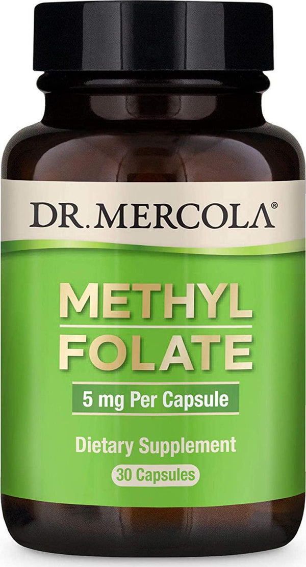 Dr. Mercola Folate, 5mg, 30 Capsules