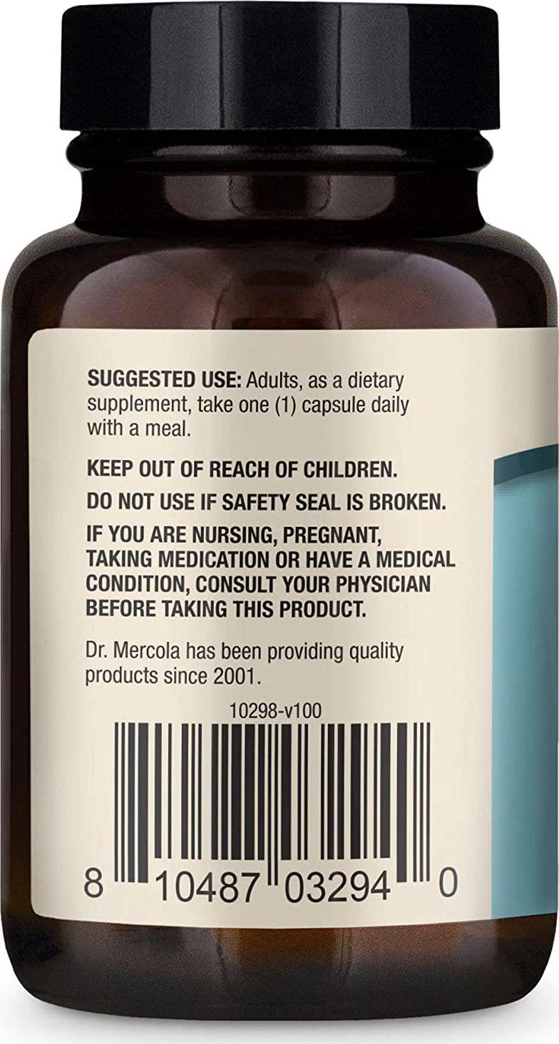 Dr. Mercola Hair, Skin and Nails, 30 Capsules (30 Servings), with Biotin, Solubilized Keratin, and Low Density Hyaluronic Acid, Non GMO, Gluten Free, Soy Free