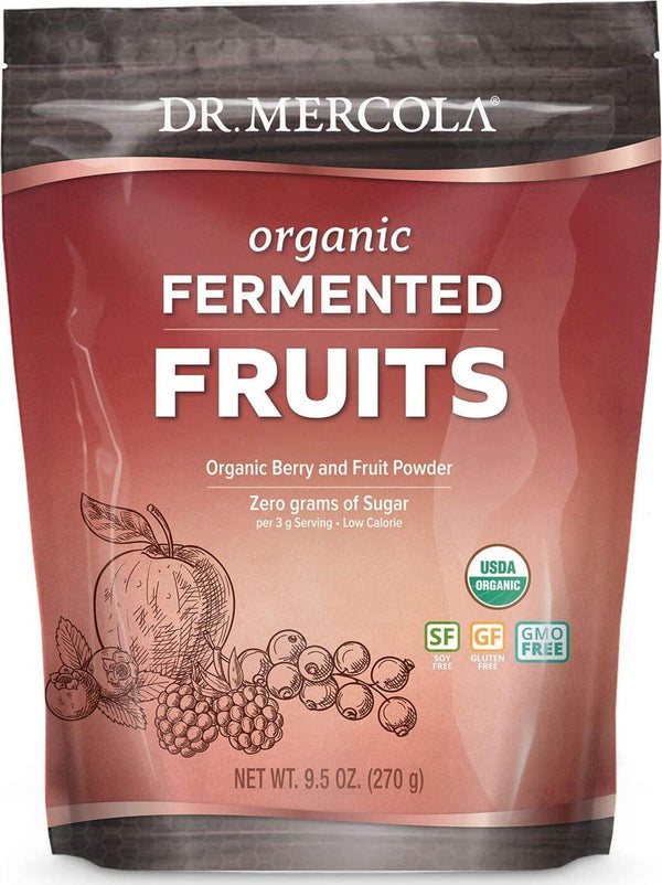 Dr. Mercola, Organic Fermented Fruits, 9.5 oz (270 g), 90 Servings, Certified Organic, Non GMO, Soy Free, Gluten Free, USDA Organic